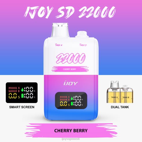 iJOY vape Eesti - iJOY SD 22000 ühekordselt kasutatavad 4X48HF150 kirsi marja